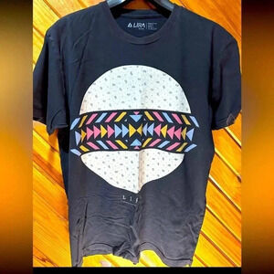 LIRA Manufacturing Co. COTTON Short Sleeve Graphic Men T-Shirt Medium Made inUSA